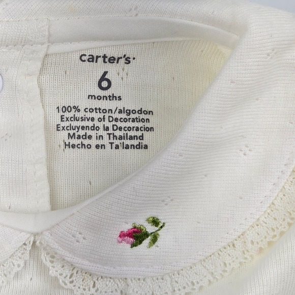 Baby Girl Clothes New Vintage Carter's Garden Party Bodysuit 3-6 m - Picture 2 of 5